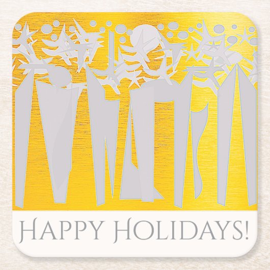 SUNS! SUNSHINE! HOLIDAYS IN CENTRAL PARK! :) スクエアペーパーコースター (正面)