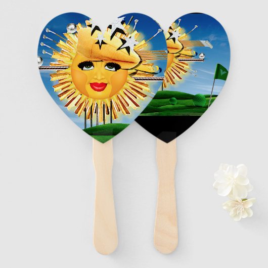 SUNS! SUNSHINE! SUNNY DAY OF GOLF! ハンドファン (正面&裏面)