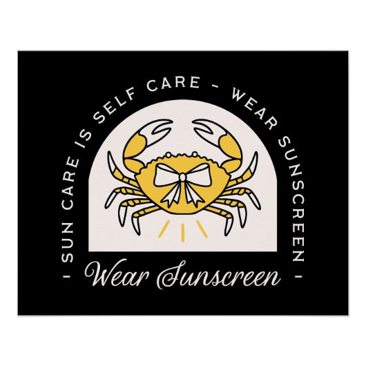 Sunscreen spf skin cancer prevention awareness ポスター (正面)