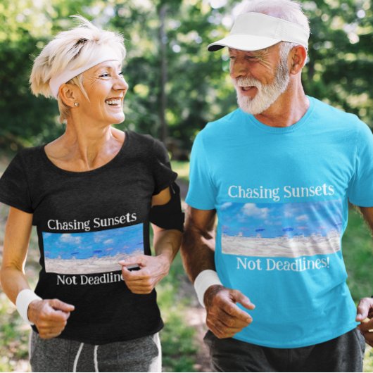 Sunsetを追い求める期限退職した外 Tシャツ