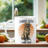 SunSetフェッチ/ゴールデンリトリバー コーヒーマグカップ