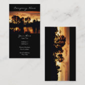 sunset湖の写真 名刺 (正面/裏面)