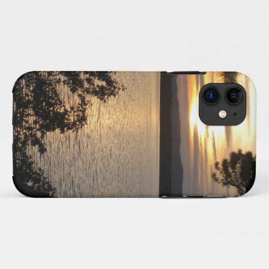 sunset湖場面Iphoneの場合 Case-Mate iPhoneケース (裏面(横))