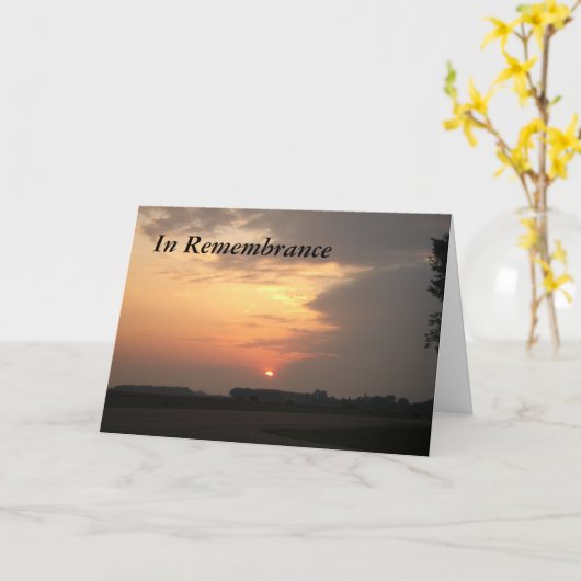 sunset3cardh, Remembrance カード (黄色い花)