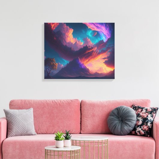 Sunset キャンバスプリント (インサイチュ (リビング))