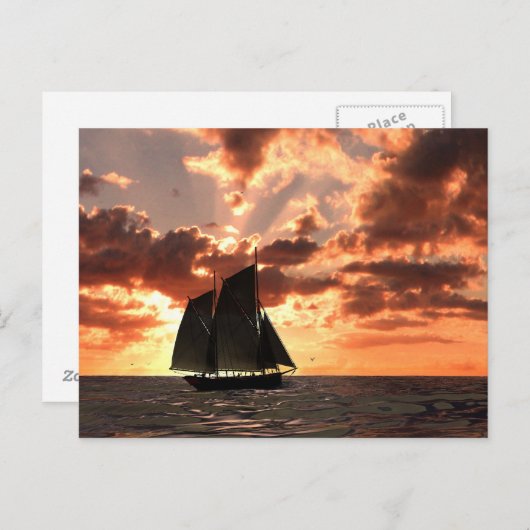 sunset ポストカード (正面/裏面)