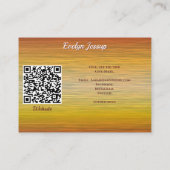 Sunset 1577 Hello QR Code Calling Card 名刺 (裏面)
