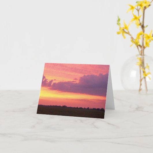 Sunset 2004写真：Mark Edward Westerfield カード (黄色い花)