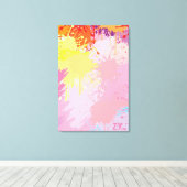 Sunset Abstract Art by ZMJ キャンバスプリント (インサイチュ (ウッドフロア))