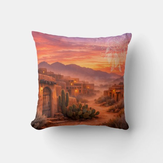 Sunset Adobe クッション (正面)