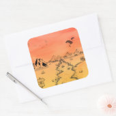 Sunset Adventure Path Sticker スクエアシール (封筒)