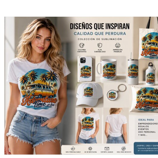 “Sunset Adventure Van” Tシャツ