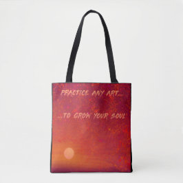 Sunset and Starry Night Tote Bag トートバッグ
