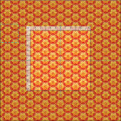 Sunset Asanoha - Traditional Japanese Pattern ファブリック (タイル)