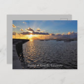 Sunset at Arrecife, Lanzarote,はがき ポストカード (正面/裏面)