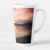 Sunset at Caroga Lake, NY カフェラテマグ (右)