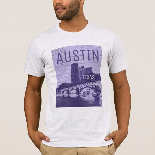 Sunset at Lady Bird Lake Austinテキサス州Tシャツ Tシャツ (正面)