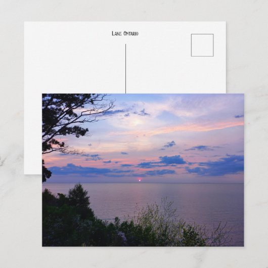 Sunset at Lake Ontario ポストカード (正面/裏面)