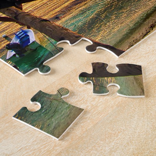 Sunset at Last Frontier Dive in Siquijor ジグソーパズル (側面)