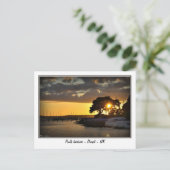 Sunset at Poole harbor - Dorset - Uk ポストカード (スタンド正面)