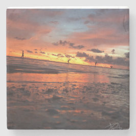 Sunset at the Beach ストーンコースター
