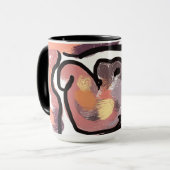 Sunset Autumn squirrel マグカップ (正面左)