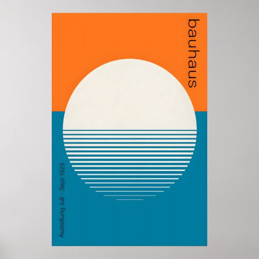 Sunset - Bauhaus Inspired  Art Print – Geometric ポスター (正面)