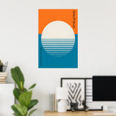 Sunset - Bauhaus Inspired  Art Print – Geometric ポスター (ホームオフィス)