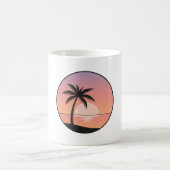 Sunset Beach Badge Mug  コーヒーマグカップ (中央)