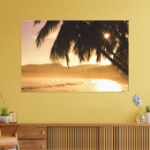 Sunset Beach Canvas Print Picture 11 キャンバスプリント (インサイチュ (リビング))
