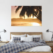 Sunset Beach Canvas Print Picture 11 キャンバスプリント (インサイチュ (寝室))