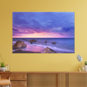 Sunset Beach Canvas Print Picture  13 キャンバスプリント (インサイチュ (リビング))