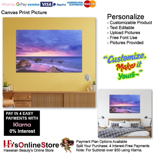Sunset Beach Canvas Print Picture  13 キャンバスプリント