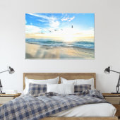 Sunset Beach Canvas Print Picture 15 キャンバスプリント (インサイチュ (寝室))