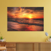 Sunset Beach Canvas Print Picture 17 キャンバスプリント (インサイチュ (リビング))