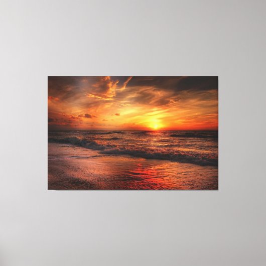 Sunset Beach Canvas Print Picture 17 キャンバスプリント (正面)