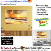 Sunset Beach Canvas Print Picture 18 キャンバスプリント