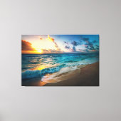 Sunset Beach Canvas Print Picture 19 キャンバスプリント (正面)