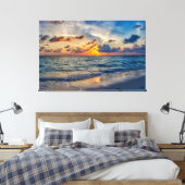 Sunset Beach Canvas Print Picture 20 キャンバスプリント (インサイチュ (寝室))