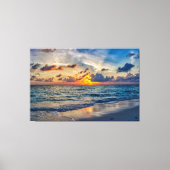 Sunset Beach Canvas Print Picture 20 キャンバスプリント (正面)
