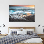 Sunset Beach Canvas Print Picture 29 キャンバスプリント (インサイチュ (寝室))