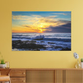 Sunset Beach Canvas Print Picture 33 キャンバスプリント (インサイチュ (リビング))