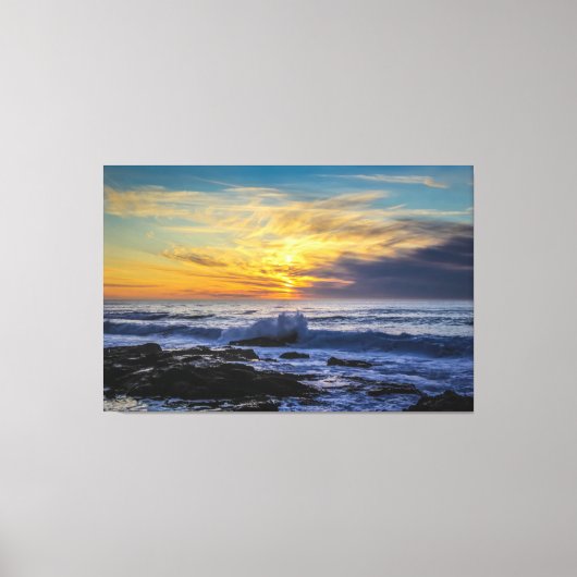 Sunset Beach Canvas Print Picture 33 キャンバスプリント (正面)