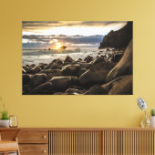 Sunset Beach Canvas Print Picture 35 キャンバスプリント (インサイチュ (リビング))