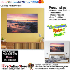 Sunset Beach Canvas Print Picture 37 キャンバスプリント