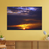 Sunset Beach Canvas Print Picture 41 キャンバスプリント (インサイチュ (リビング))