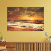 Sunset Beach Canvas Print Picture 43 キャンバスプリント (インサイチュ (リビング))