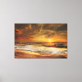 Sunset Beach Canvas Print Picture 43 キャンバスプリント (正面)