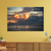 Sunset Beach Canvas Print Picture 47 キャンバスプリント (インサイチュ (リビング))