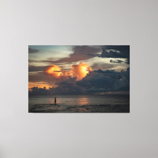 Sunset Beach Canvas Print Picture 47 キャンバスプリント (正面)
